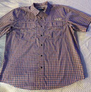 Magellan Outdoors Men's Large Fishing Shirt - Short Sleeve Plaid Relaxed Fit
